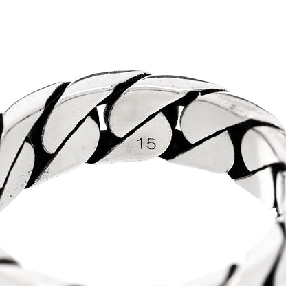 Gucci Sterling Silver Interlocking G Chainlink Band Ring 54 7 6 of 6