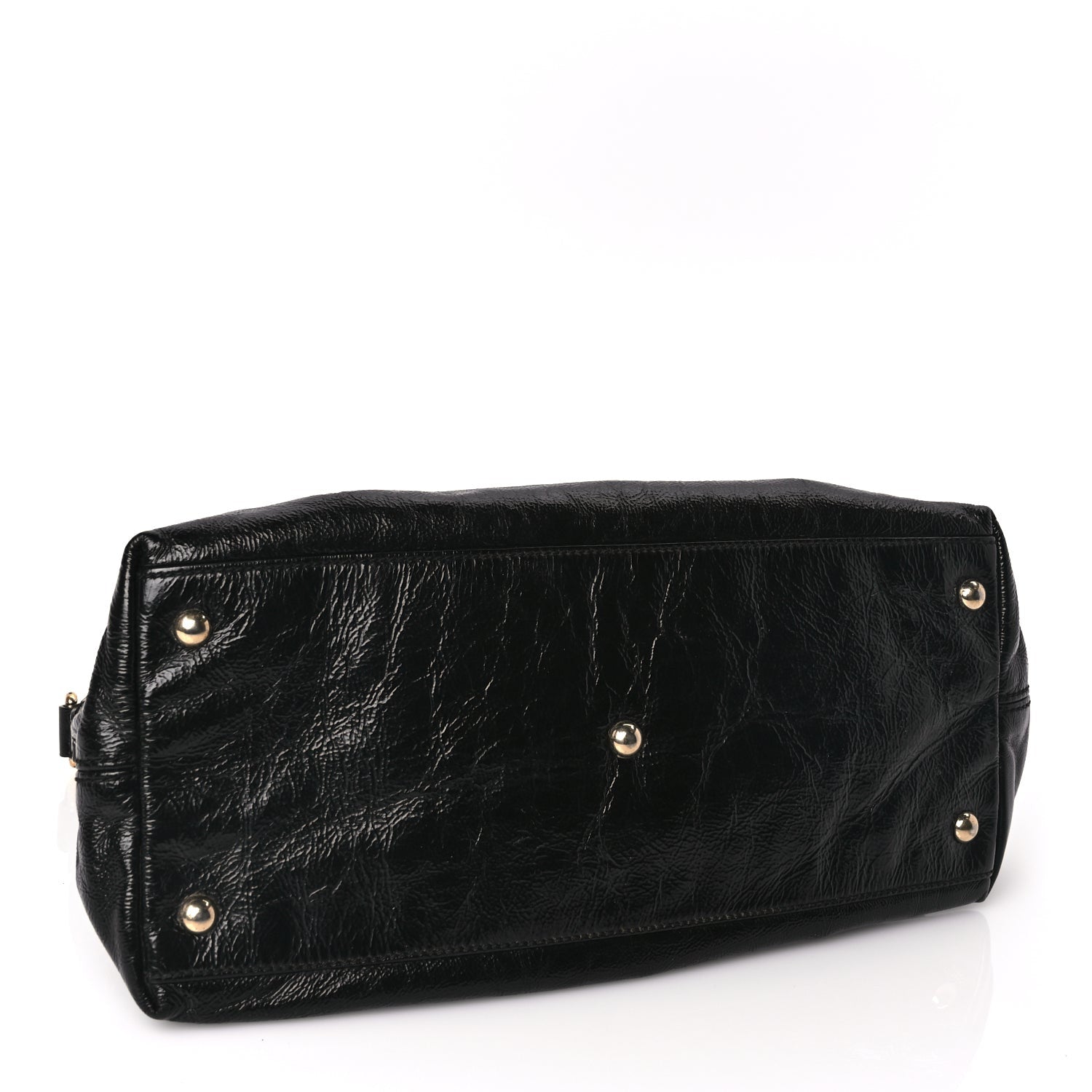 Gucci Vernice Naplack Small Soho Top Handle Satchel Black 3 of 9