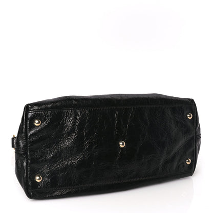 Gucci Vernice Naplack Small Soho Top Handle Satchel Black 3 of 9