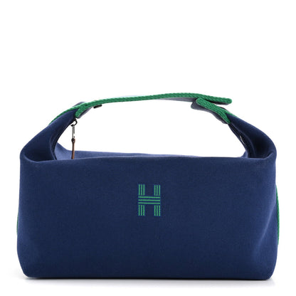 Hermes Canvas Large Bride-A-Brac Pouch Marine 1 of 7