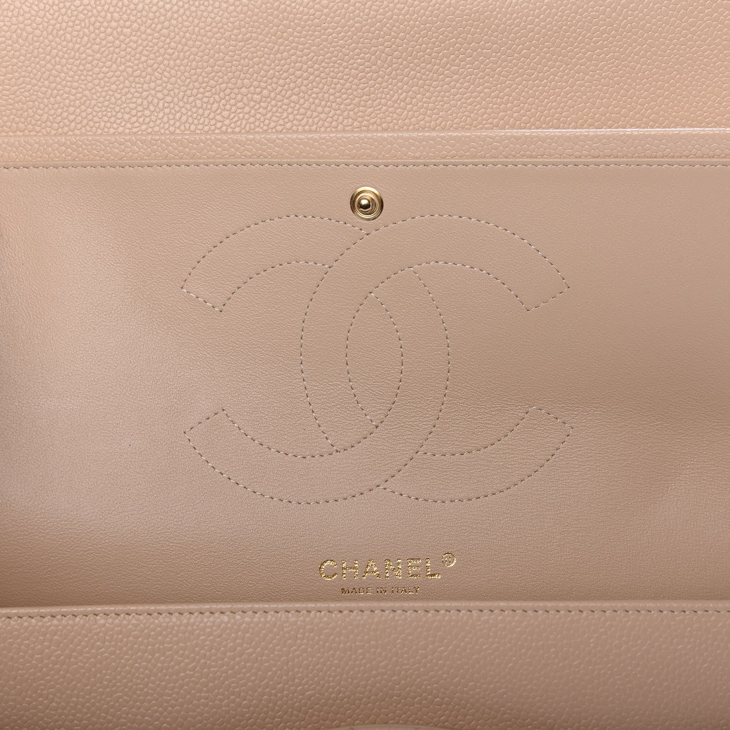 Chanel Caviar Quilted Jumbo Double Flap Beige Clair 8 of 9