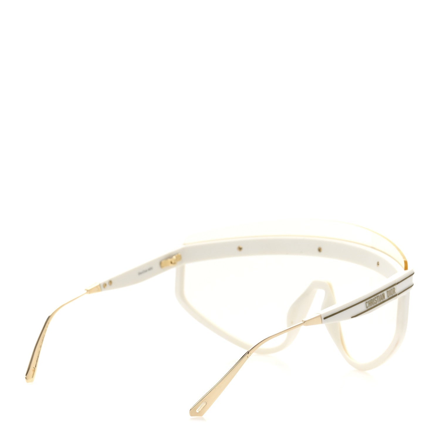 Christian Dior Acetate Mask DiorClub M2U Sunglasses Translucent Ivory 4 of 7