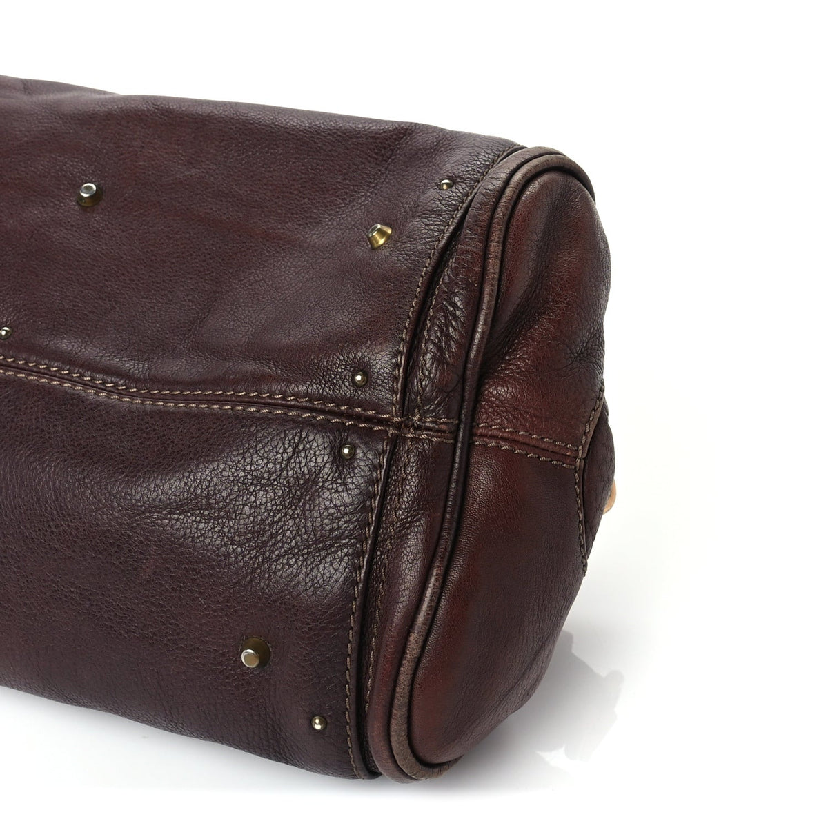 Calfskin Medium Paddington Satchel  Chocolate