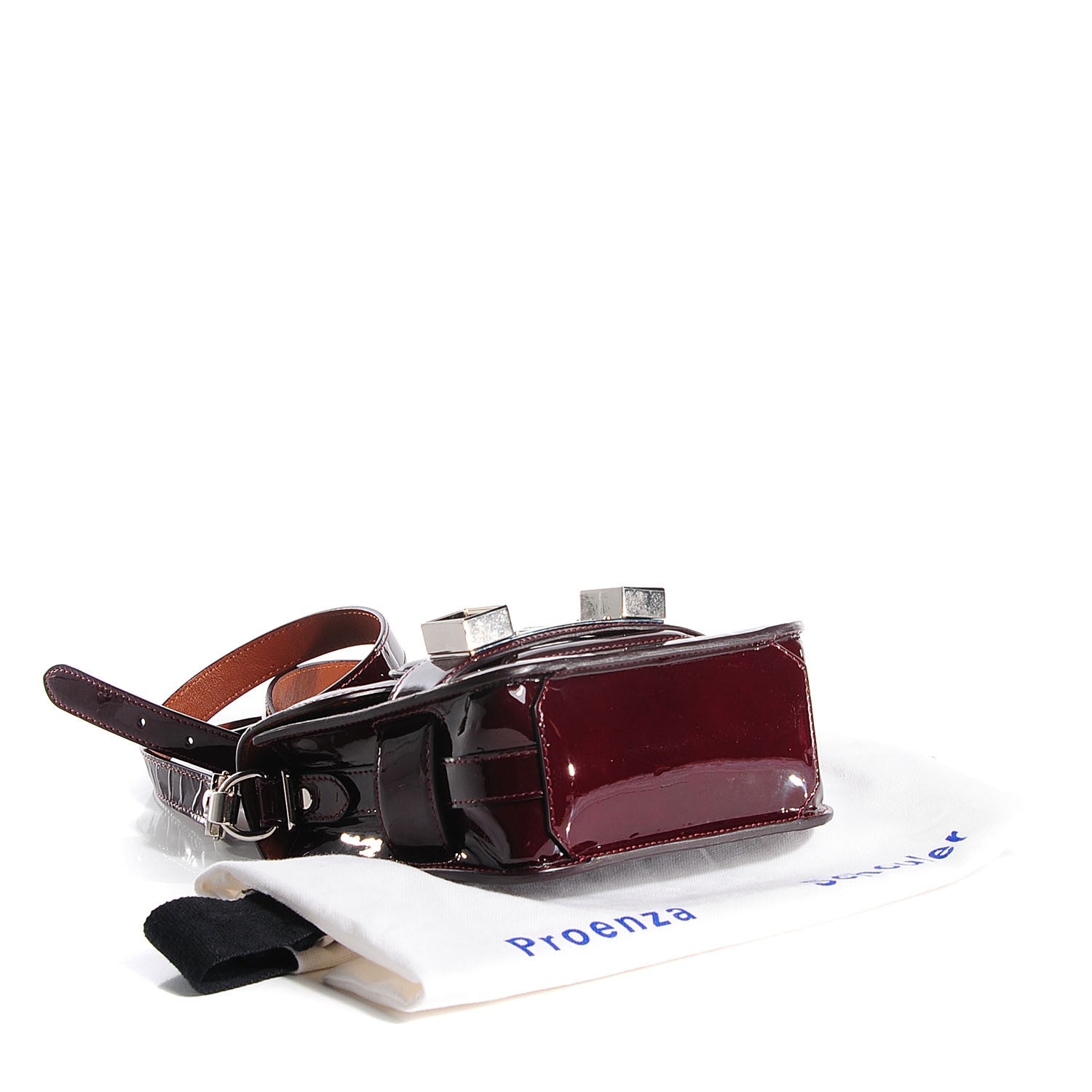 Proenza Schouler Patent PS11 Tiny Shoulder Bag Pinot Noir 4 of 8