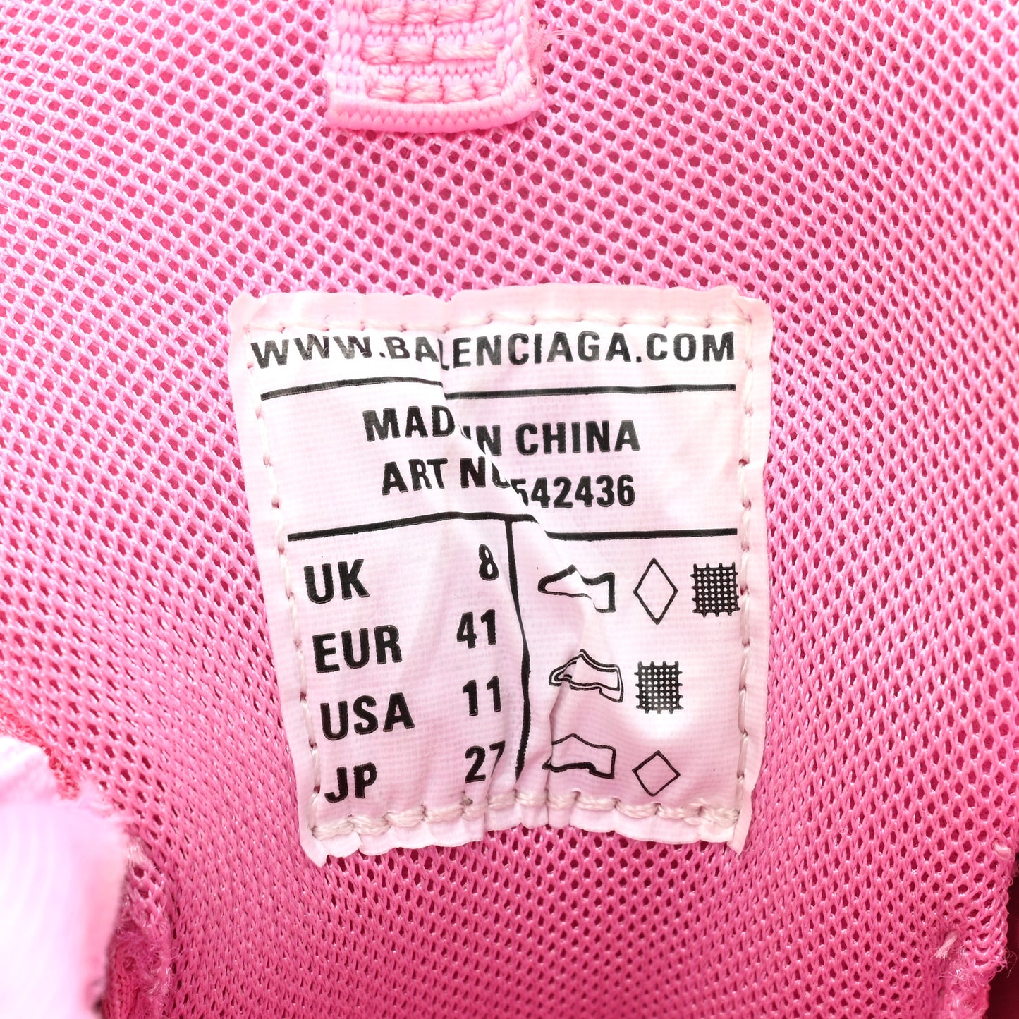 Mesh Nylon Womens Track Sneakers 41 Pink