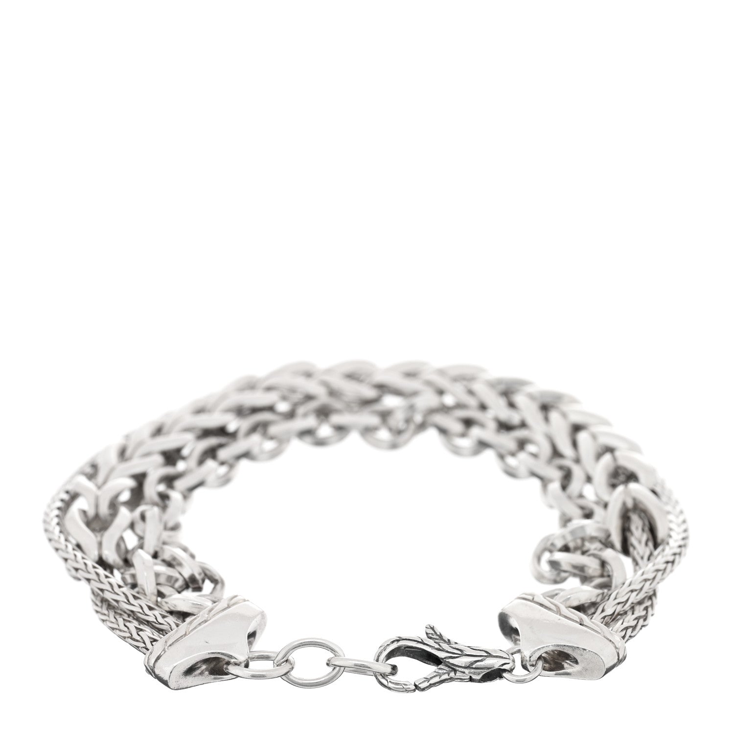 John Hardy Sterling Silver Asli Link Multi Chain Bracelet 2 of 3