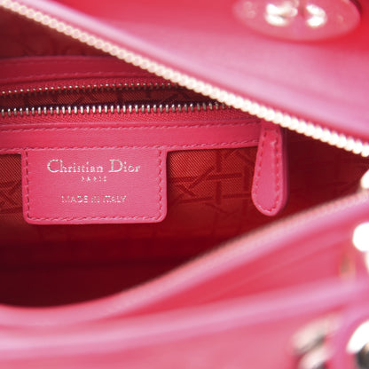 Christian Dior Lambskin Cannage Medium Lady Dior Fuchsia 6 of 18