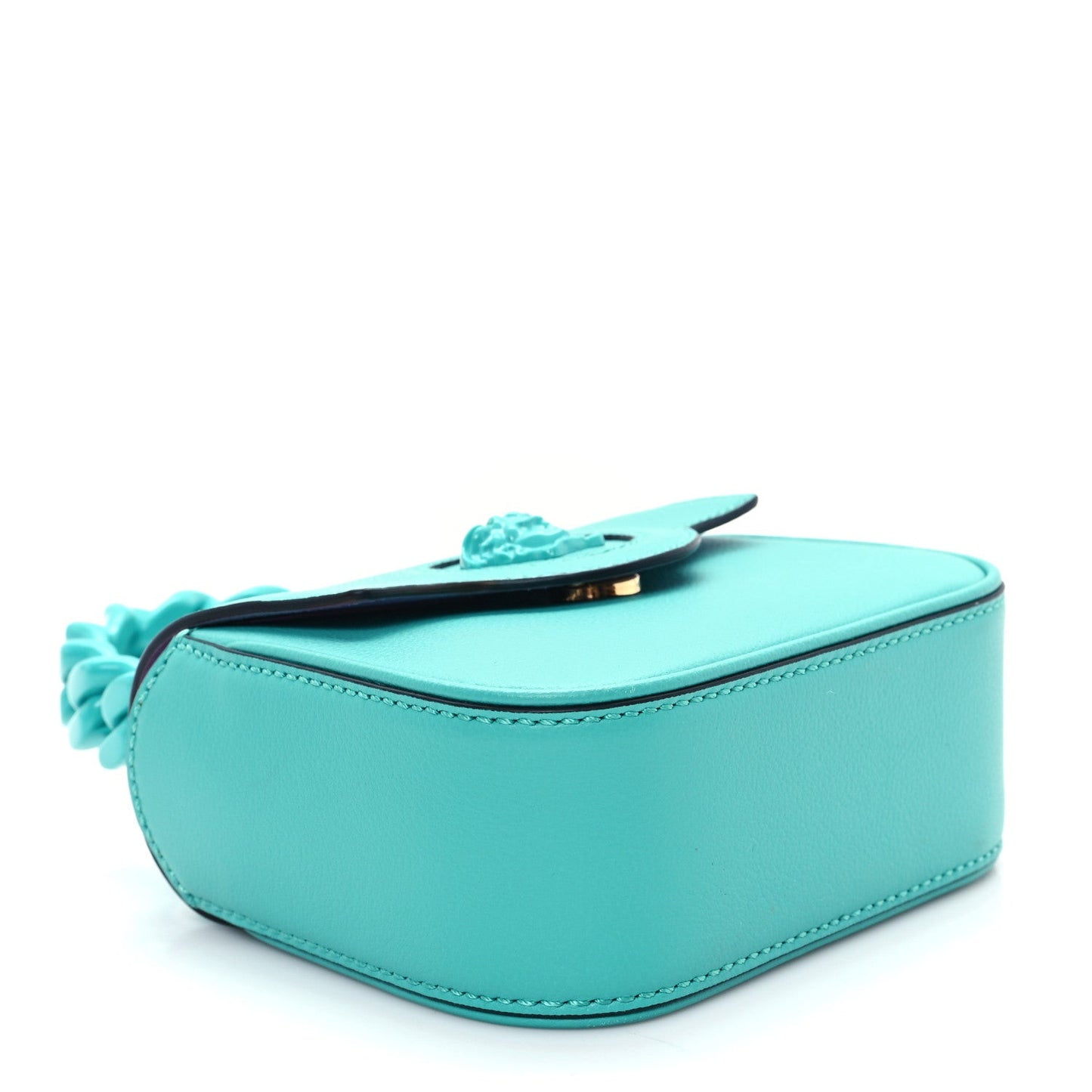 Calfskin Mini La Medusa Bag Turquoise