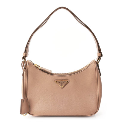 Prada Saffiano Lux Re-Edition Mini Shoulder Bag Cammeo 1 of 8