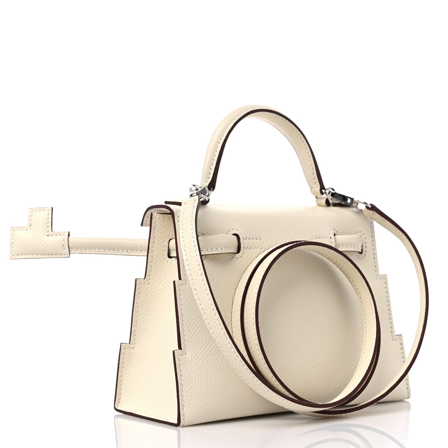 Epsom Quelle Idole Picto Kelly Doll Handbag Nata Mauve Sylvestre Lime Chai