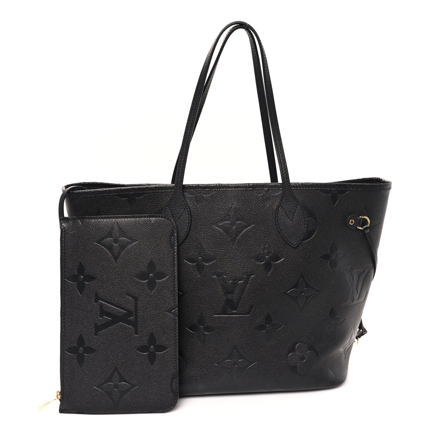Louis Vuitton Empreinte Monogram Giant Neverfull MM Black 2 of 7