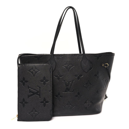 Louis Vuitton Empreinte Monogram Giant Neverfull MM Black 2 of 7