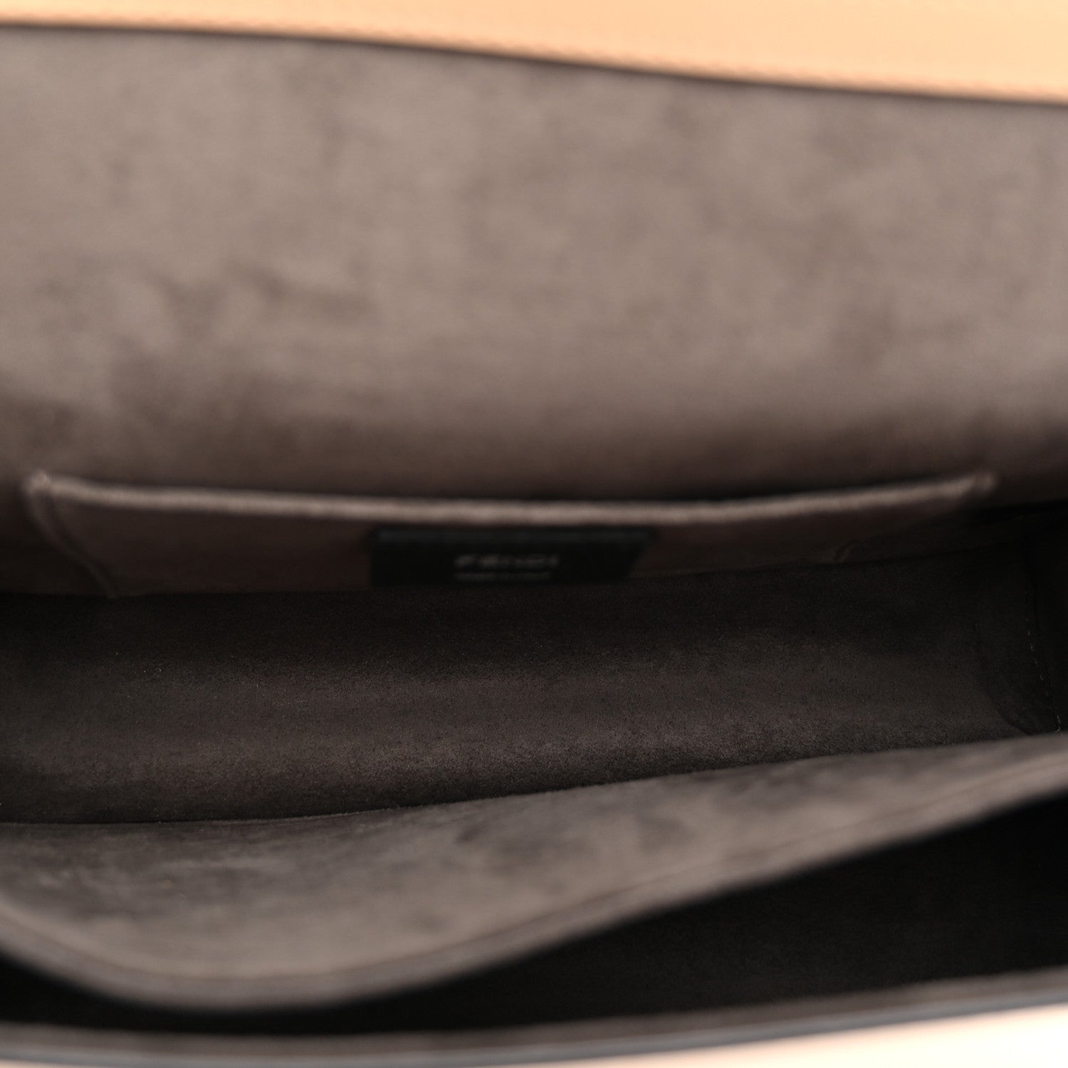 Fendi Vitello Liberty Dolce Scalloped Studded Scrollwork Kan I Shoulder Bag Cuoio White 5 of 10