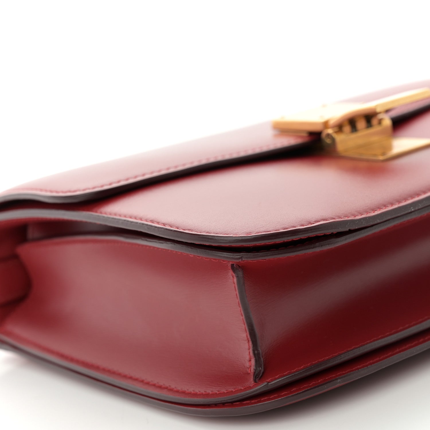 Celine Box Calfskin Medium Classic Box Flap Bag Red 9 of 12