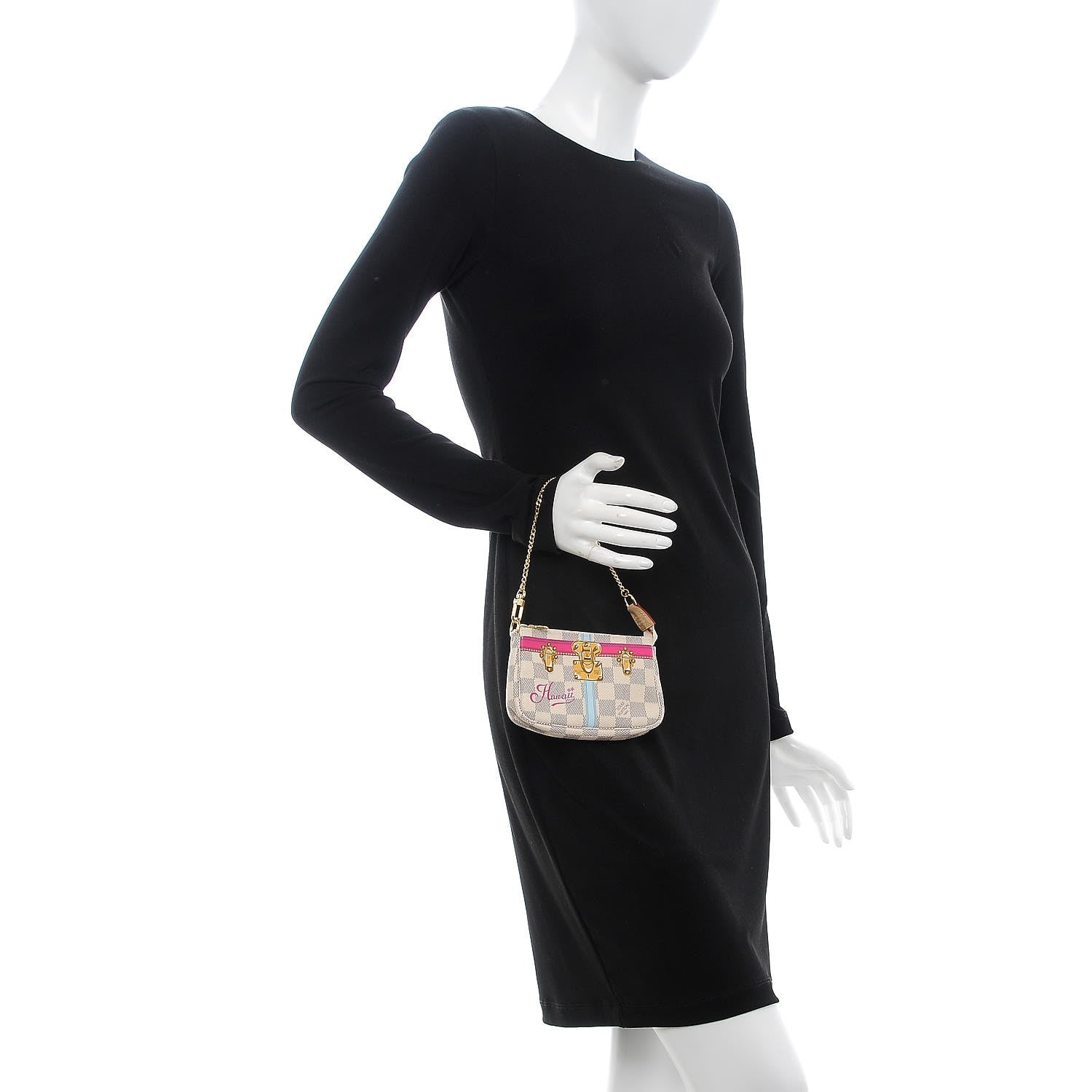 Louis Vuitton Damier Azur Summer Trunks Hawaii Mini Pochette Accessories 2 of 8