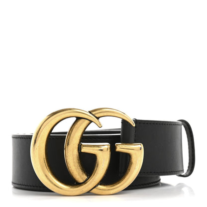 Gucci Calfskin Double G 40mm Belt 85 34 Black 1 of 7