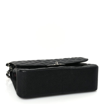 Chanel Caviar Quilted Jumbo Double Flap Black 3 of 9