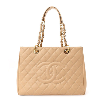 Chanel Caviar Quilted Grand Shopping Tote GST Beige Clair 1 of 7