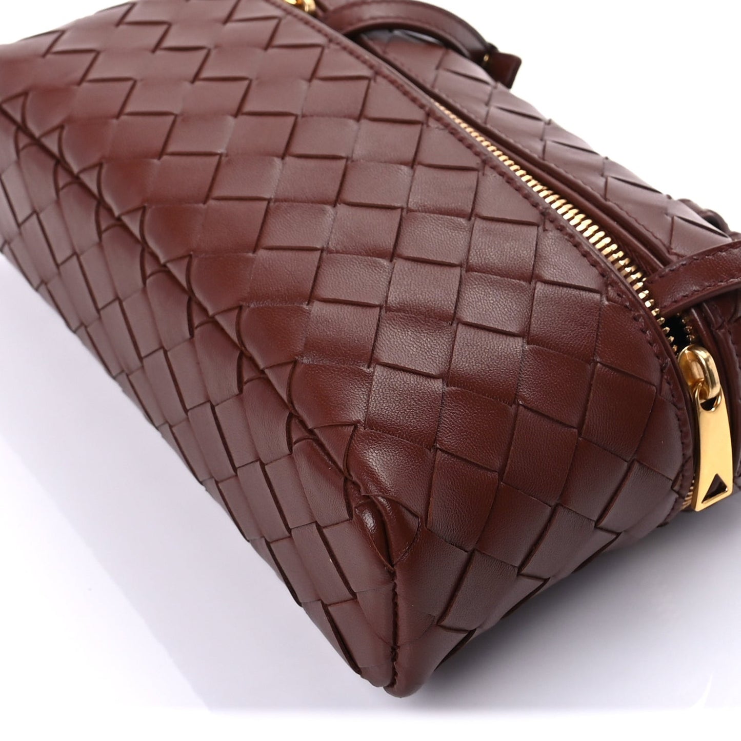 Calfskin Intrecciato Bang Bang Vanity Case Wood