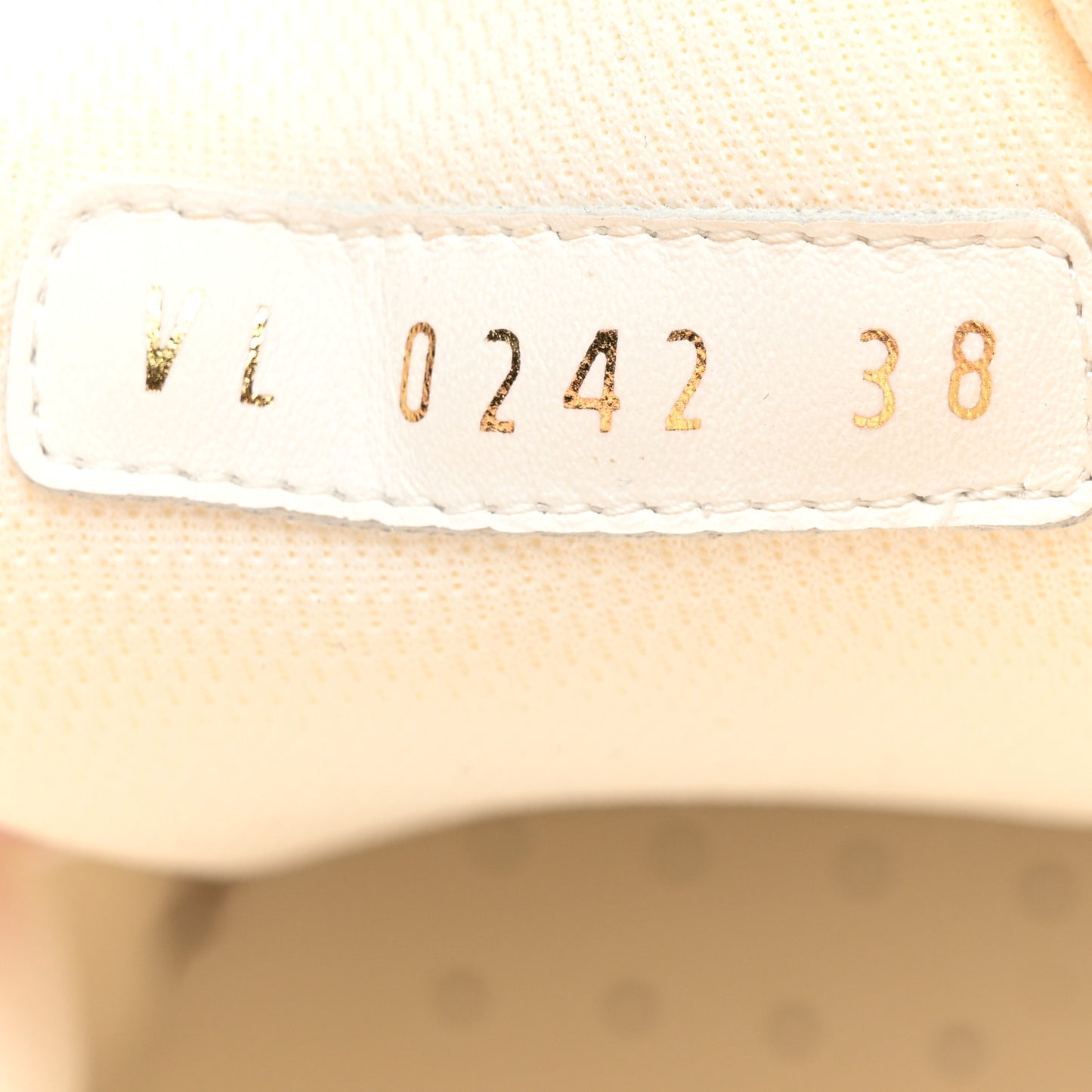 Canvas LV Squad Sneakers 38 White Pink