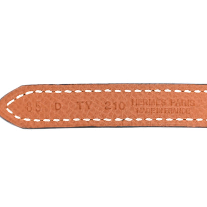 Hermes Swift Epsom 13mm 5382 Rock Belt 85 Black Gold 3 of 4