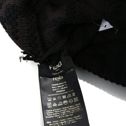 Fendi FF Beanie hat Black 4 of 4