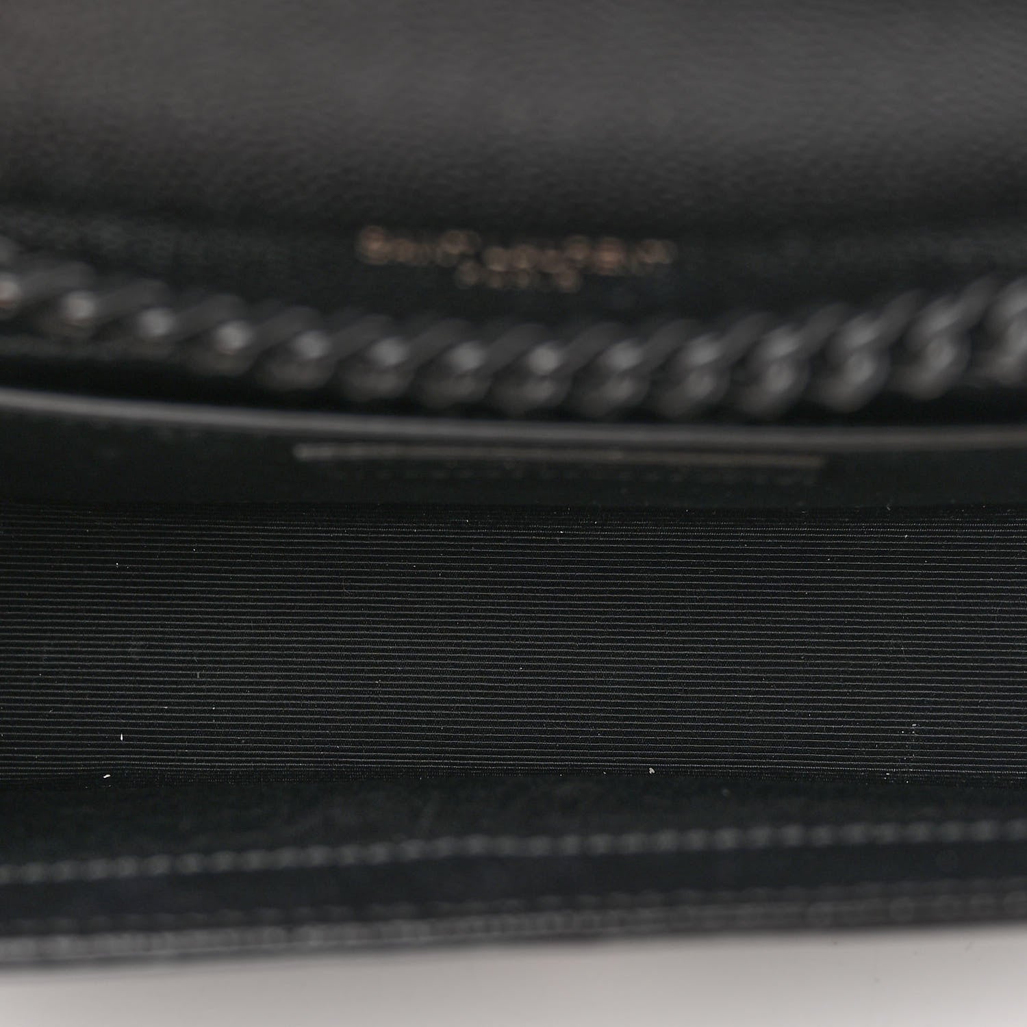 Saint Laurent Grain De Poudre Small Monogram Kate Satchel Black 5 of 9