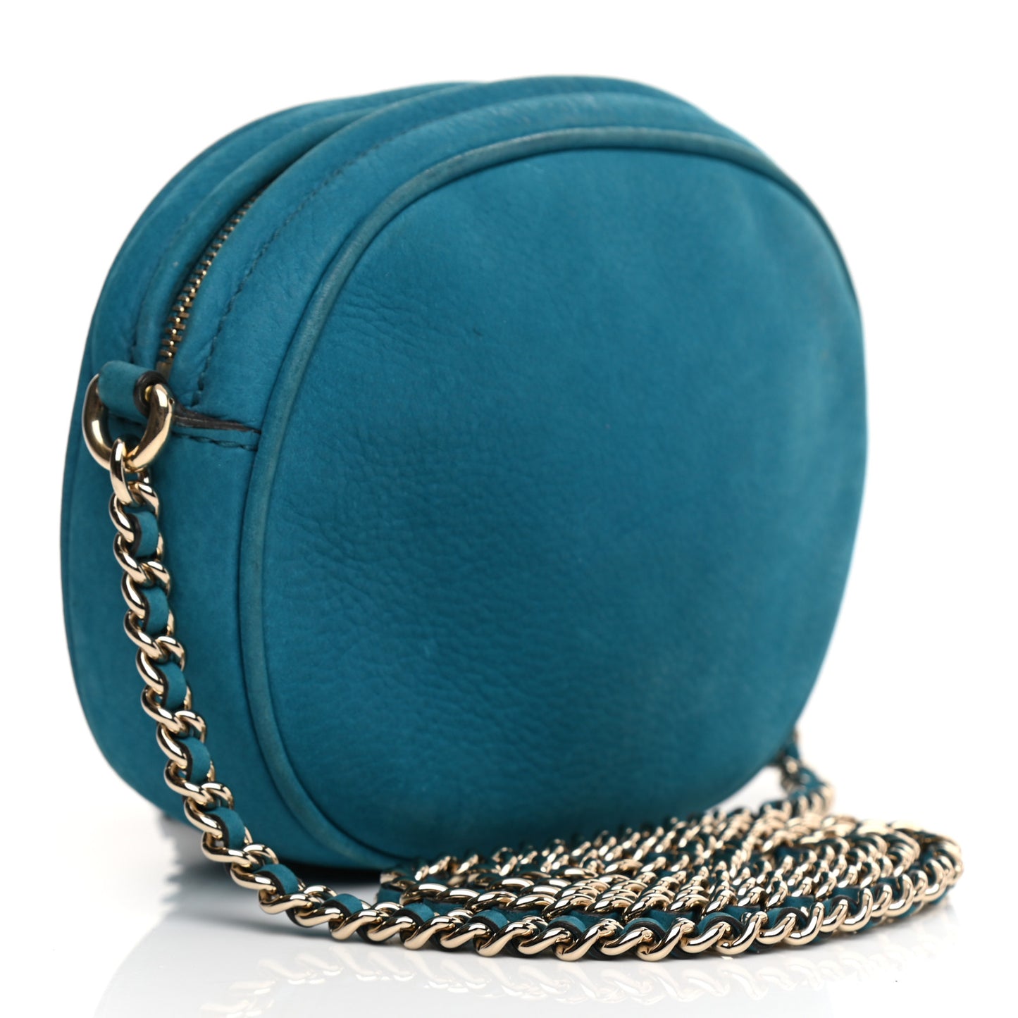 Vitello Range Mini Soho Chain Bag Deep Cobalt