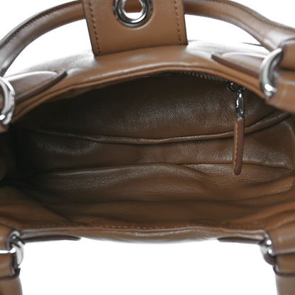 Prada Nappa Soft Padded Re-Edition 2002 Moon Bag Caramel 5 of 8