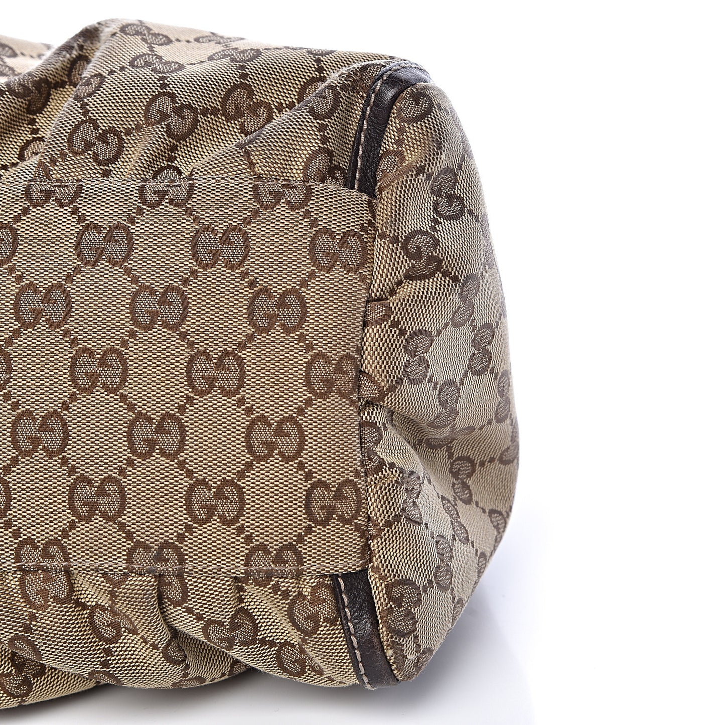 Monogram Large D Gold Hobo Dark Brown