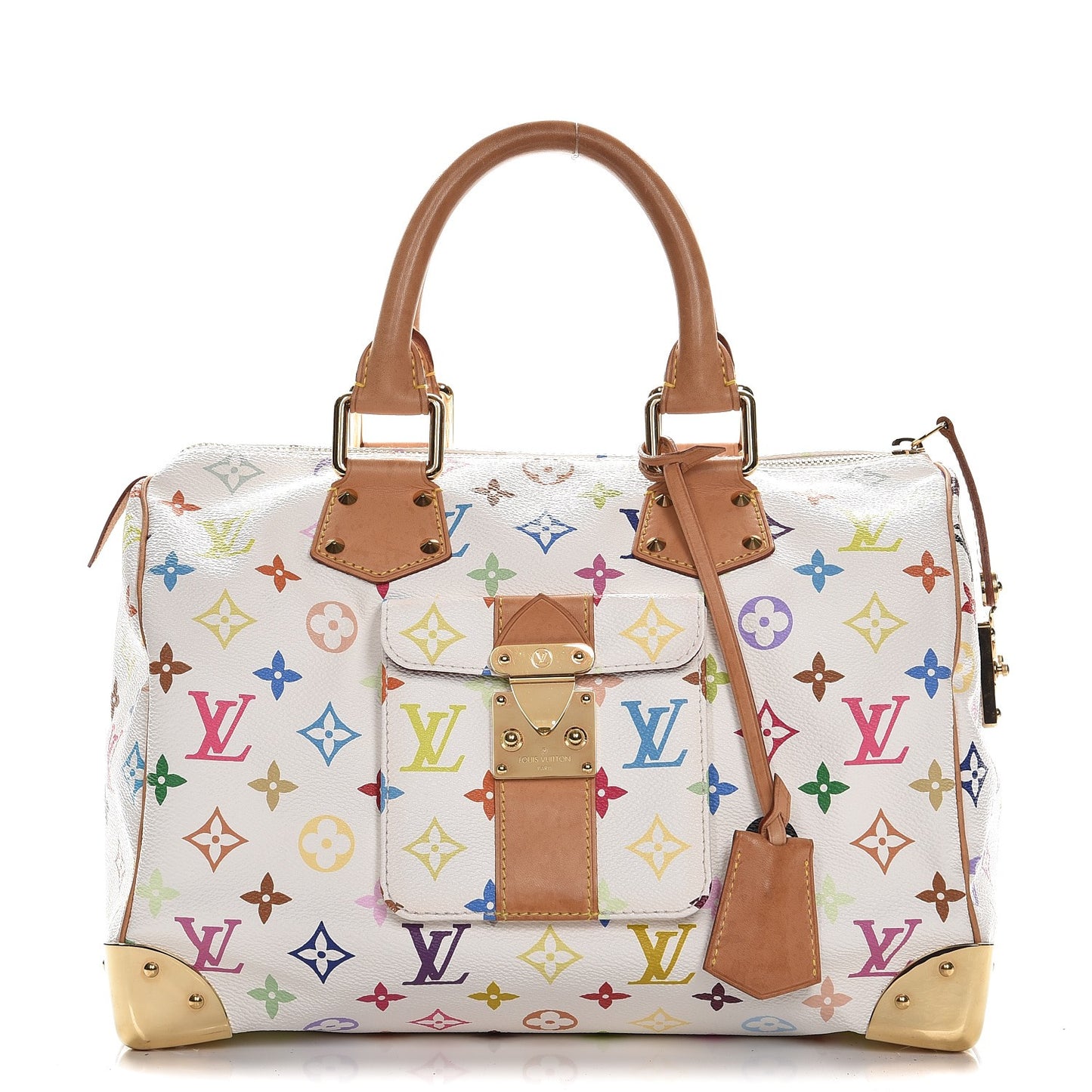 Monogram Multicolor Speedy 30 White