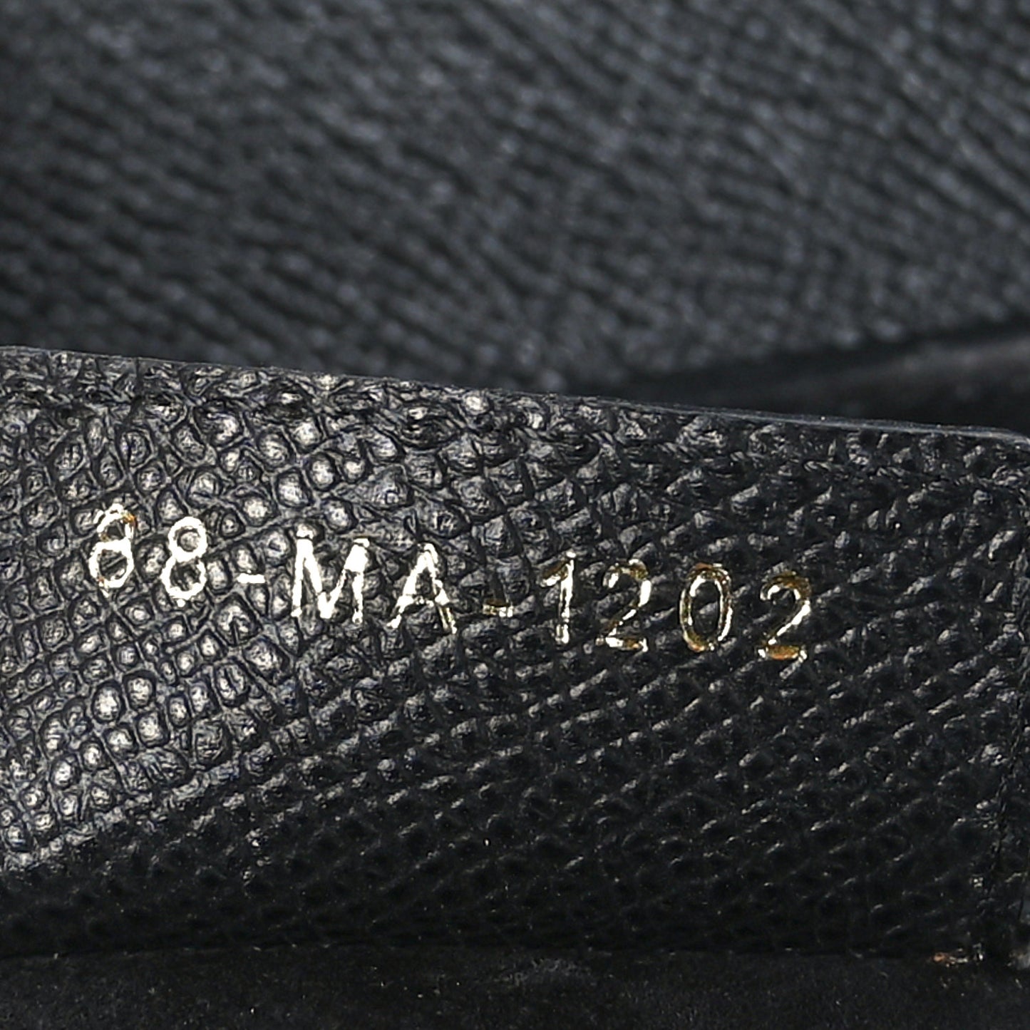 Grained Calfskin Saddle Bag With Strap Black