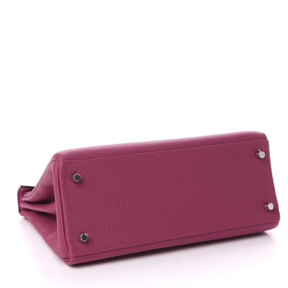 Hermes Togo Kelly Retourne 28 Rose Pourpre 4 of 11