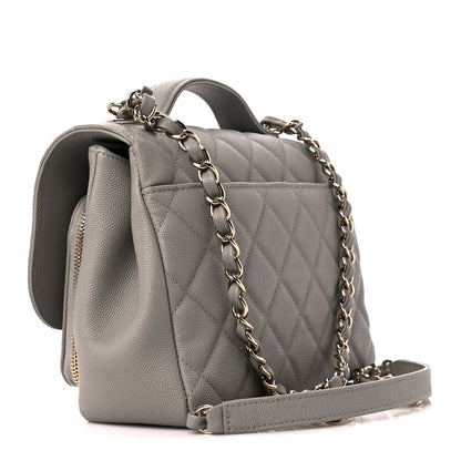 Chanel Caviar Quilted Medium Business Affinity Flap Grey 3 of 11