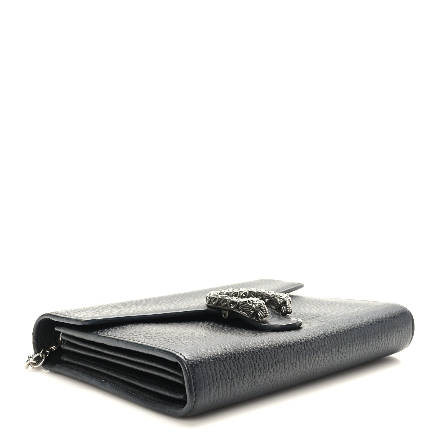 Gucci Calfskin Mini Dionysus Chain Wallet Black 4 of 10