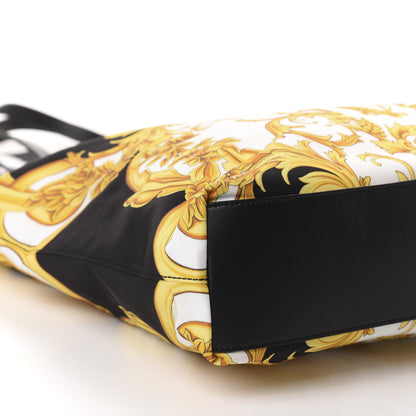 Versace Nylon Baroque Print Tote Black 6 of 9
