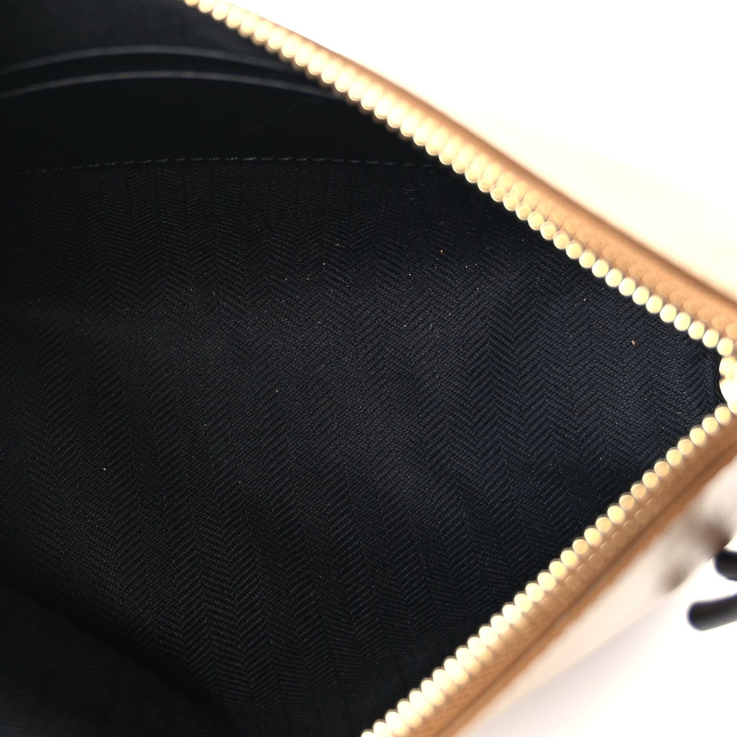 Nappa Flamenco Knot Pouch Oak Black