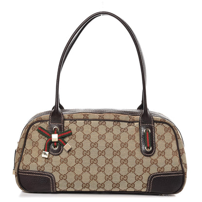 Gucci Monogram Small Princy Satchel Dark Brown 1 of 9