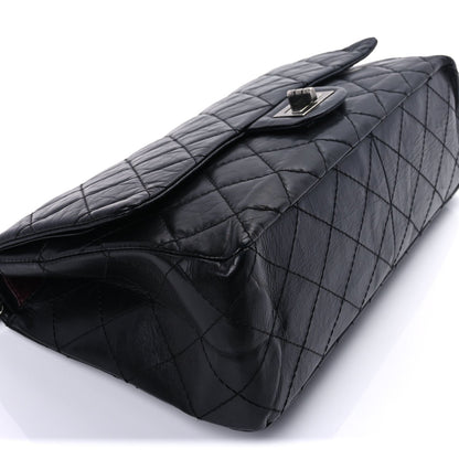Chanel Aged Calfskin Quilted 2.55 Reissue 227 Flap  So Black 14 of 16