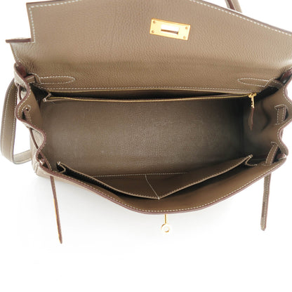 Hermes Togo Kelly Retourne 32 Etoupe 19 of 22