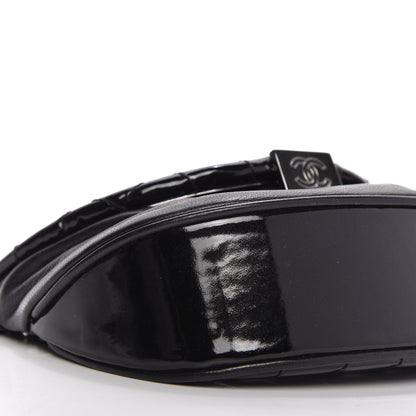 Chanel Patent Calfskin Flap Bag Black 6 of 10