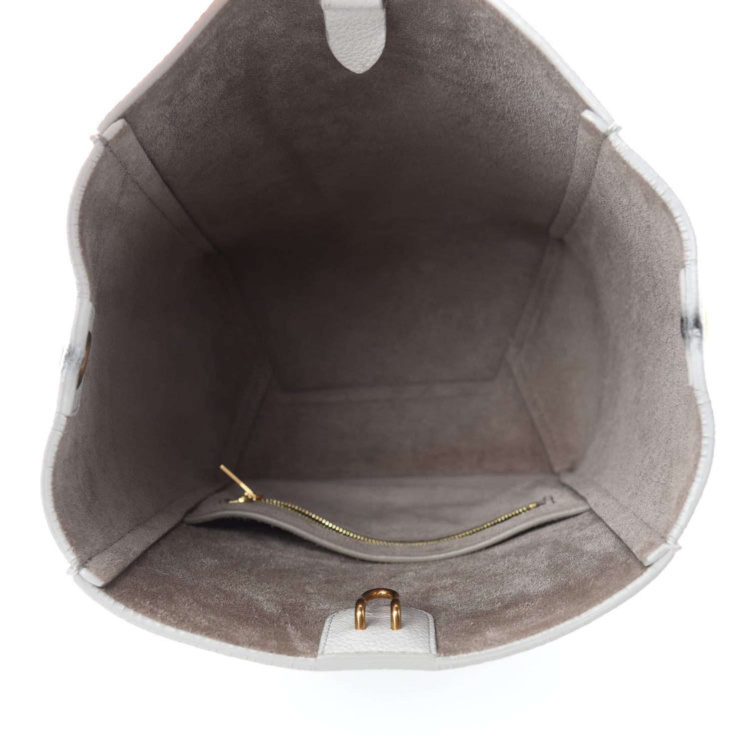 Celine Soft Grained Calfskin Small Sangle Bucket Bag White 5 of 12