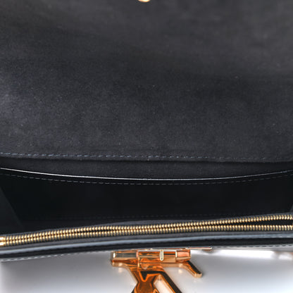 Louis Vuitton Calfskin Chain Louise MM Black 5 of 8