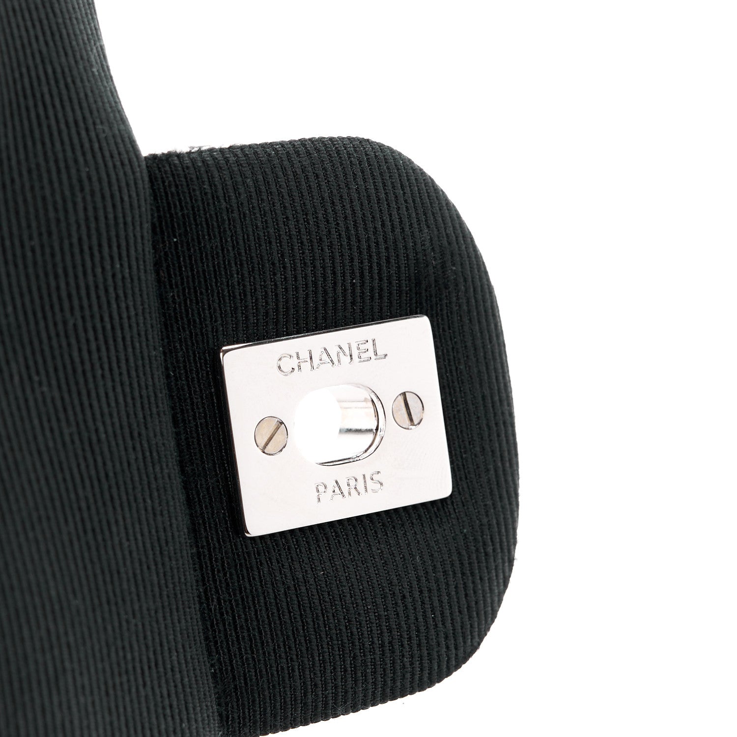 Chanel Ribbon Tweed Mini Rectangular Flap Black Ivory 6 of 12