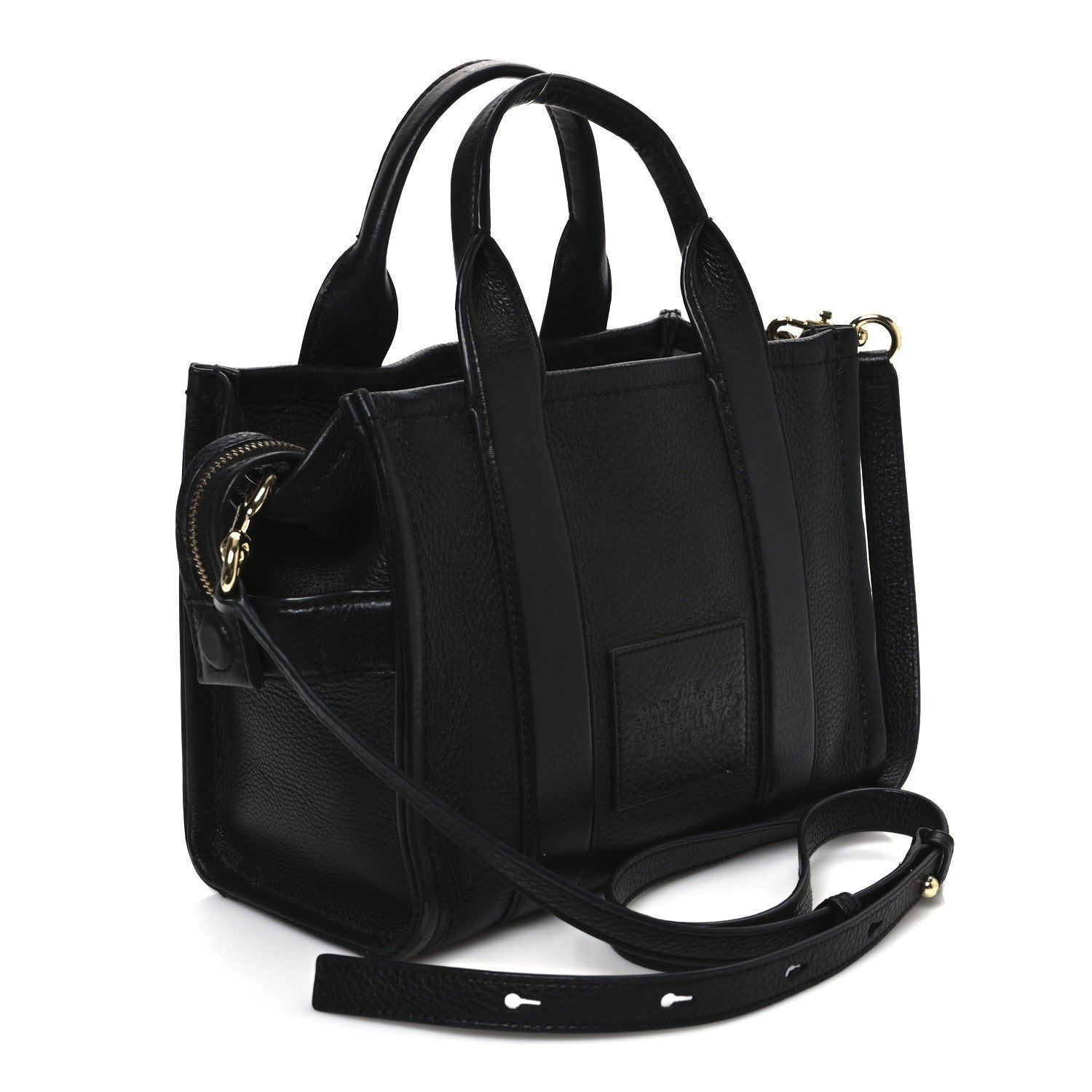 Marc Jacobs Grained Calfskin Small The Tote Bag Black 3 of 7