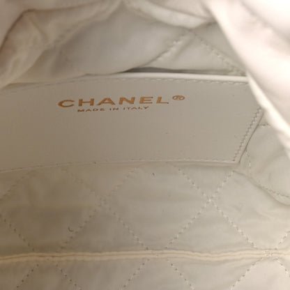 Chanel Shiny Calfskin Eyelet Mini  22  White 4 of 8
