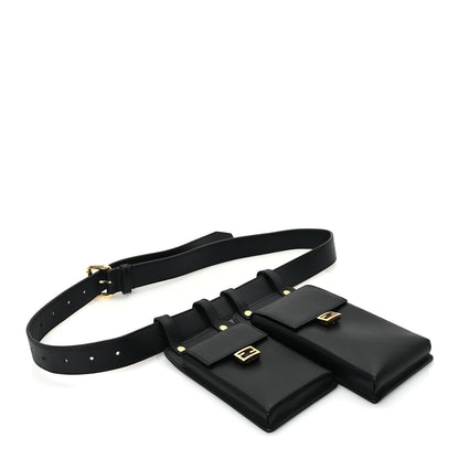 Fendi Calfskin Multi Pocket Belt  Black 3 of 6