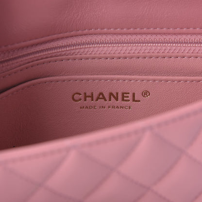 Chanel Lambskin Quilted Mini Rectangular Flap Pink 8 of 11