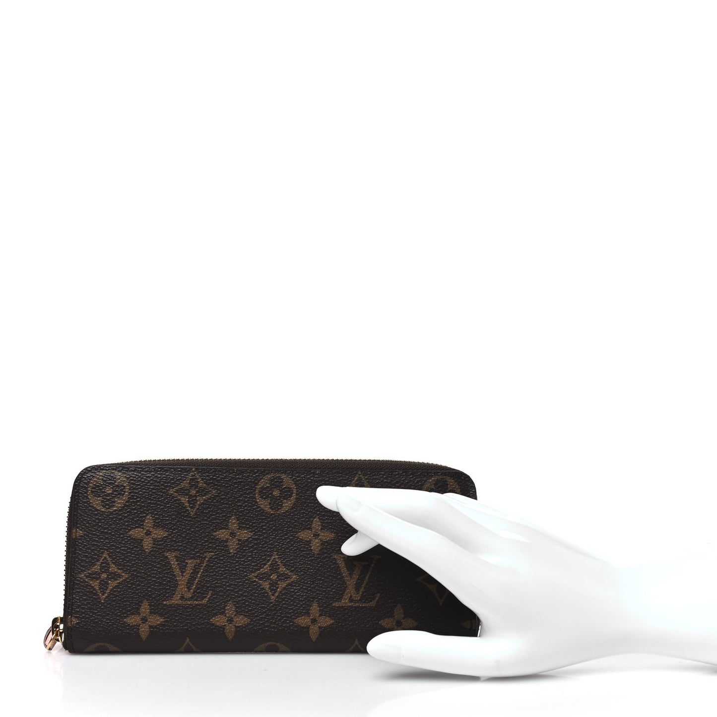 Monogram Clemence Wallet Rose Ballerine