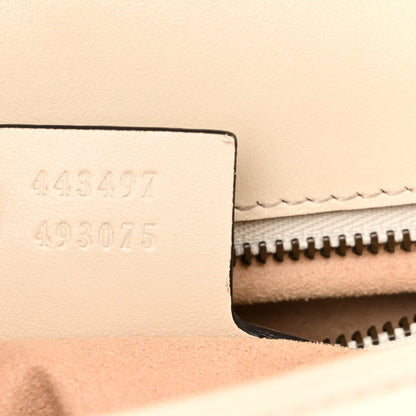 Gucci Calfskin Matelasse Small GG Marmont Shoulder Bag White 7 of 7
